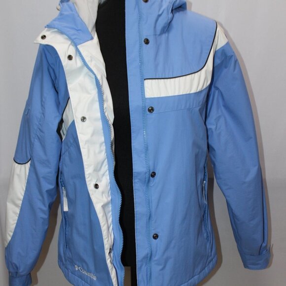 Columbia Women’s Hooded Jacket Medium Waterproof Fleece - Picture 8 of 16